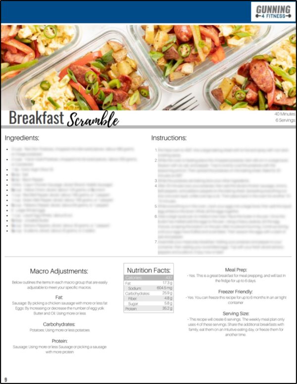 G4FIT 4 WEEK MEAL PLAN GUIDE - Image 4